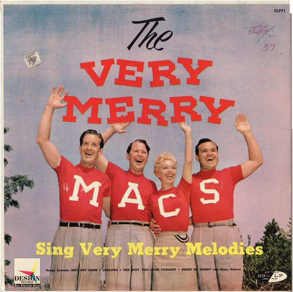 The Merry Macs - The Very Merry Macs Sing Very Merry Melodies (LP, Album, Mono)