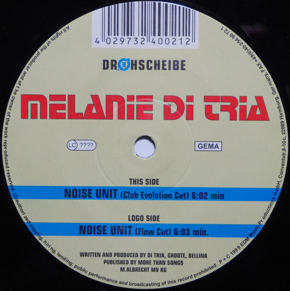 Melanie Di Tria - Noise Unit (12")