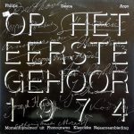 Various - Op Het Eerste Gehoor 1974 (LP, Comp, Promo)