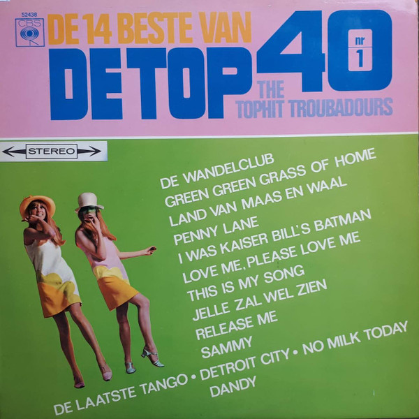 De Tophit Troubadours - De 14 Beste Van De Top-40 (LP, Album)