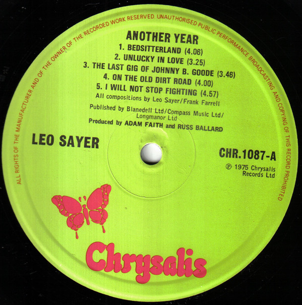 Leo Sayer - Another Year (LP, Album)