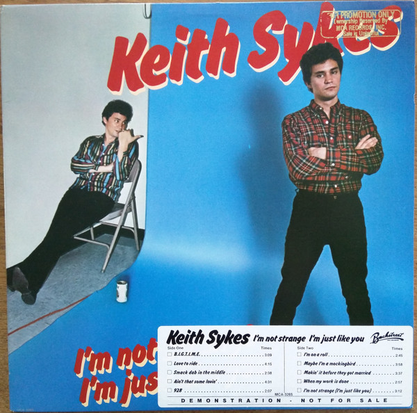 Keith Sykes - I'm Not Strange I'm Just Like You (LP, Album, Glo)