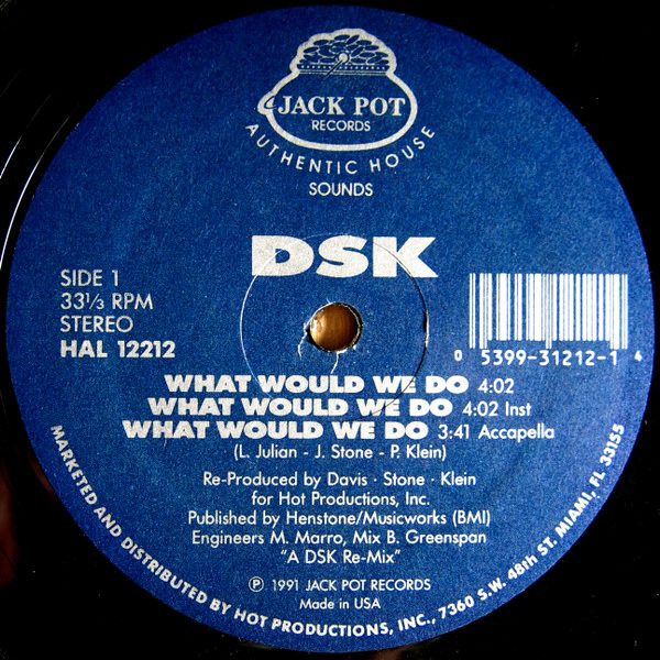 DSK - What Would We Do / Read My Lips (12")