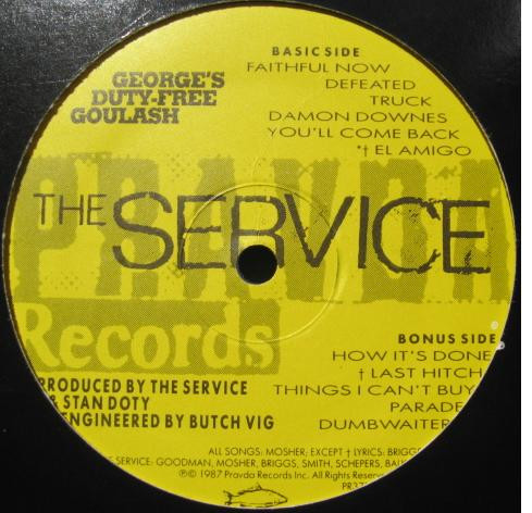 The Service (2) - George's Duty Free Goulash (LP, Album, Blu)