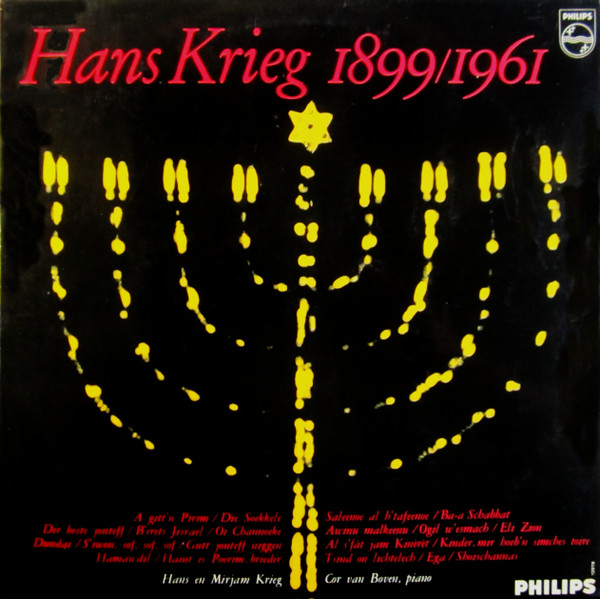 Hans Krieg - Hans Krieg 1899/1961 (LP, Album, Mono)