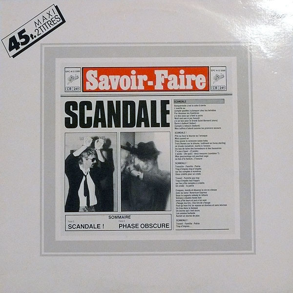 Savoir-Faire - Scandale (12", Maxi)