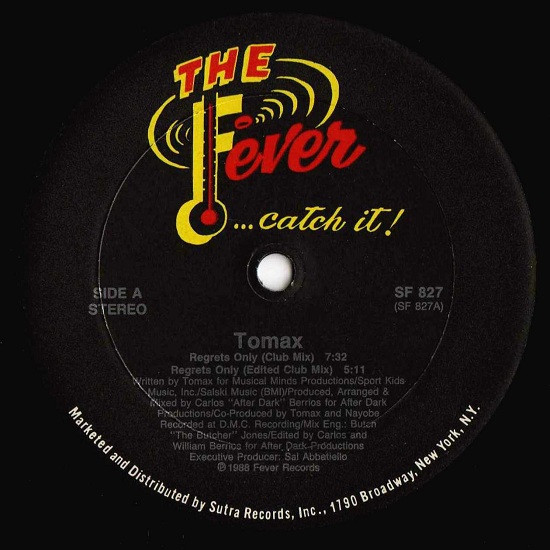 Tomax - Regrets Only (12")