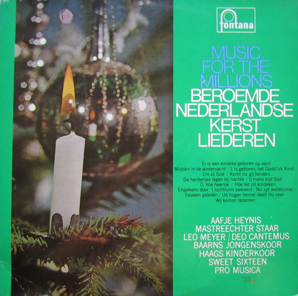 Various - Music For The Millions: Beroemde Nederlandse Kerstliederen (LP, Comp, Mono)