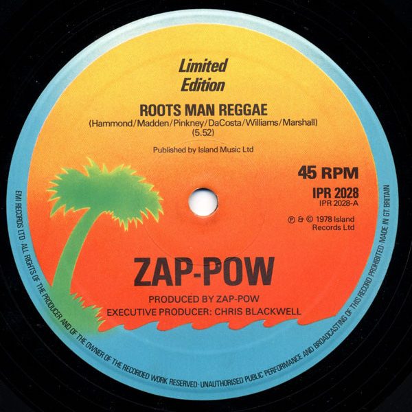Zap Pow - Roots Man Reggae / Let's Fall In Love (12", Ltd)