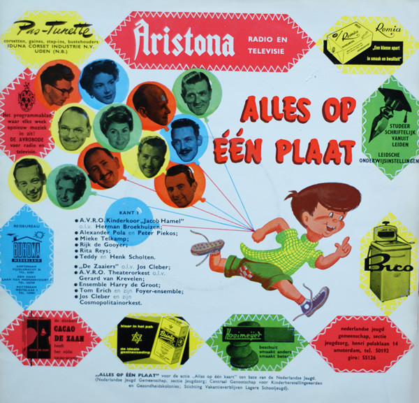 Various - Alles Op Eén Plaat (10", Album, Mono)