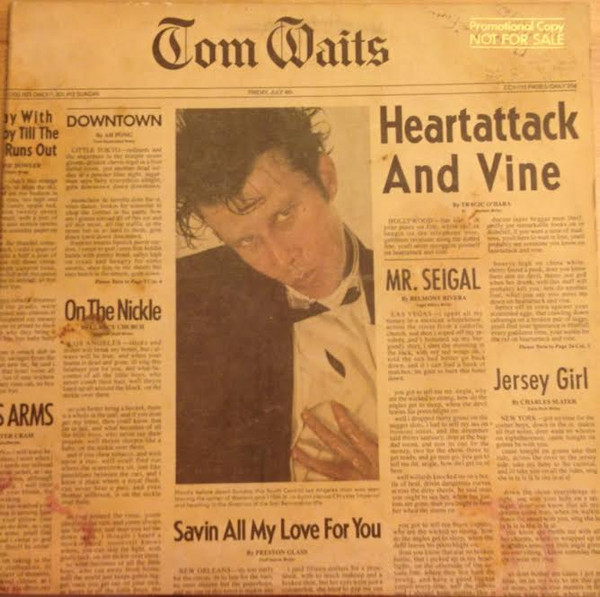 Tom Waits - Heartattack And Vine (LP, Album, Promo, All)