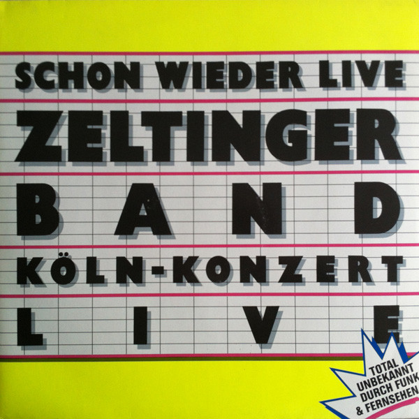 Zeltinger Band - Schon Wieder Live (LP)