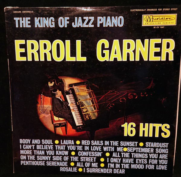 Erroll Garner - The King Of Jazz Piano - 16 Hits (LP, Comp)