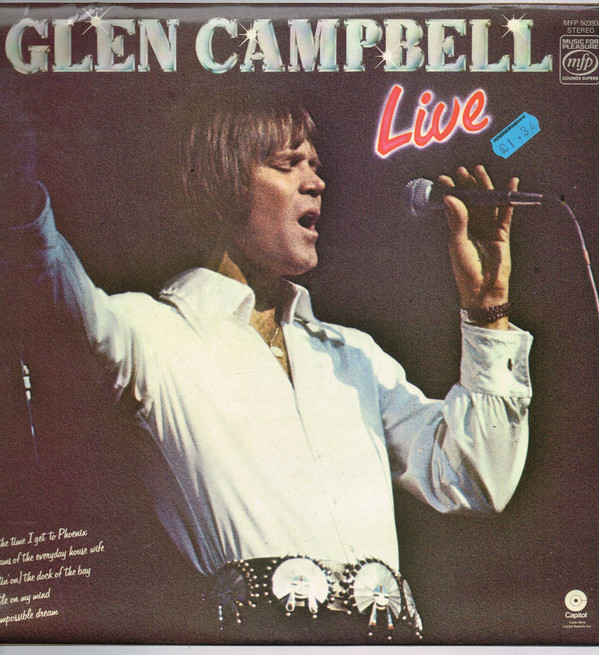 Glen Campbell - Live (LP, Album, RE)