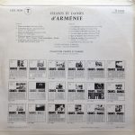 Государственная Академическая Капелла Армянской ССР - Chants Et Danses D'Arménie (LP) - Afbeelding 2