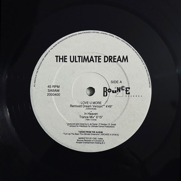 The Ultimate Dream - Love U More (12")