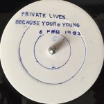 Private Lives - Because You're Young (12", Single, W/Lbl)