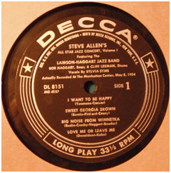 Steve Allen (3) - Steve Allen's All Star Jazz Concert Volume 1 (LP)