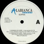 Sophia - Running So Hard (12")