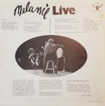 Melanie (2) - Melanie Live (LP, Album) - Afbeelding 2