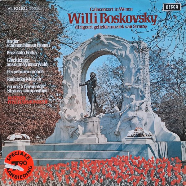 Willi Boskovsky / Wiener Philharmoniker - Galaconcert In Wenen, Willi Boskovsky Dirigeert Geliefde Muziek Van Strauss (LP)
