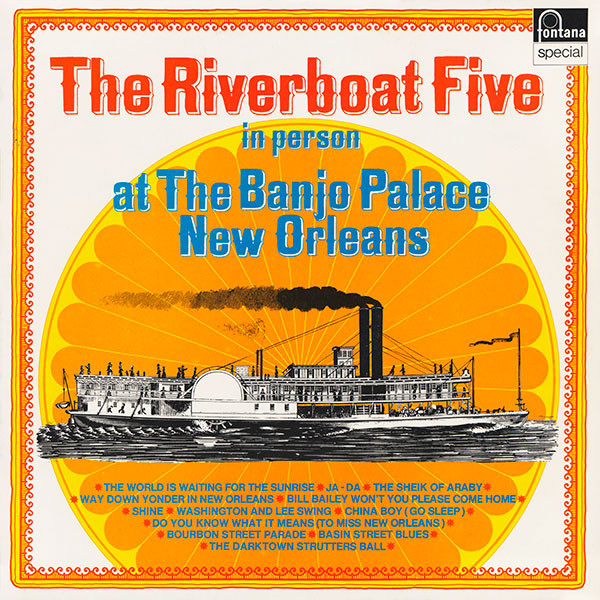 The River Boat Five - In Person At The Banjo Palace, New Orleans (LP, Album, RE)