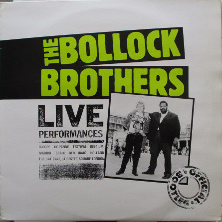 The Bollock Brothers - Live Performances - Official Bootleg (2xLP, Album)