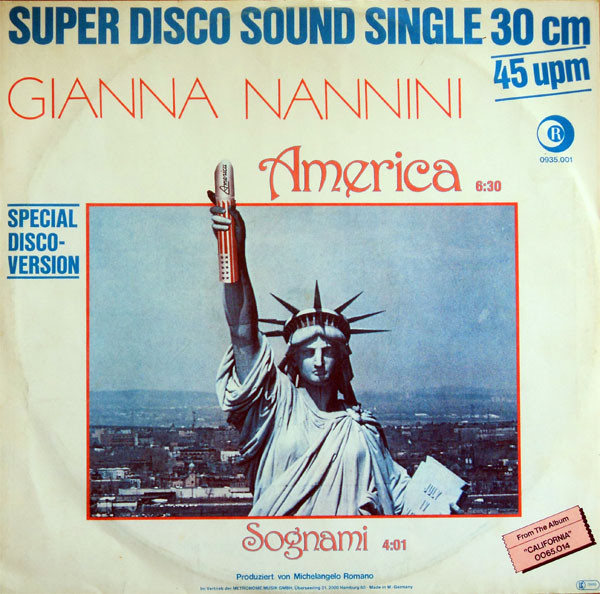 Gianna Nannini - America (12", Maxi)