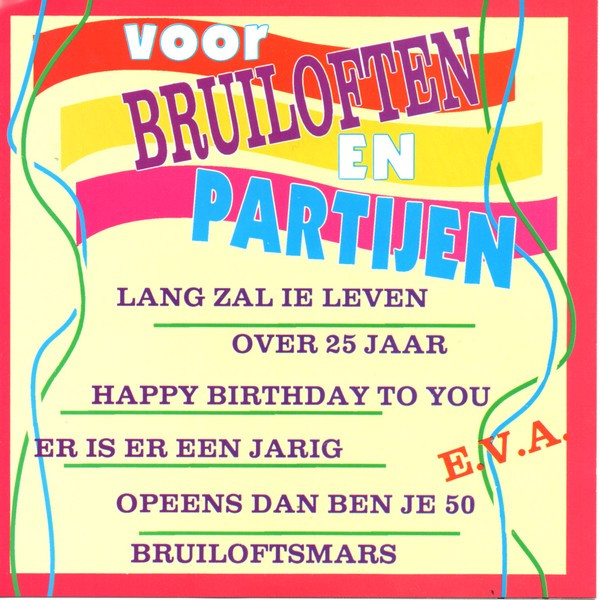 Various - Voor Bruiloften En Partijen (CD, Comp)