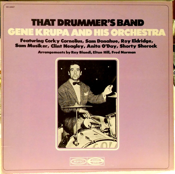 Gene Krupa And His Orchestra - That Drummer's Band (LP, Comp, RE)