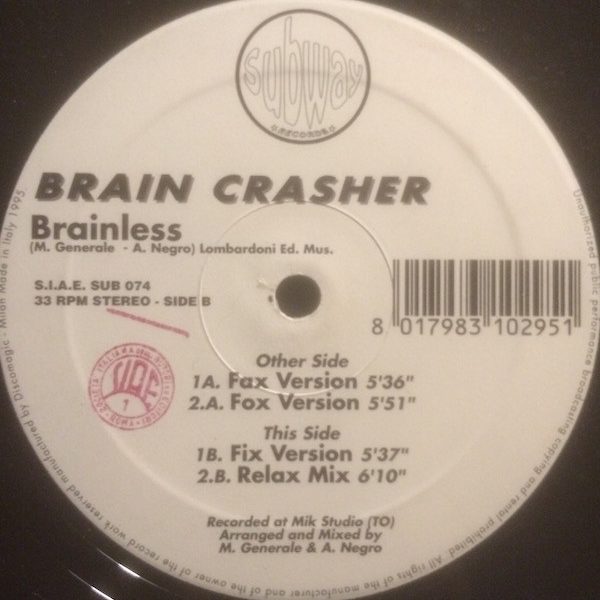 Brain Crasher - Brainless (12")
