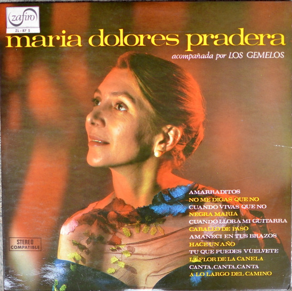 Maria Dolores Pradera Acompañada Por Los Gemelos - Maria Dolores Pradera Acompañada Por Los Gemelos (LP, Album, RE)
