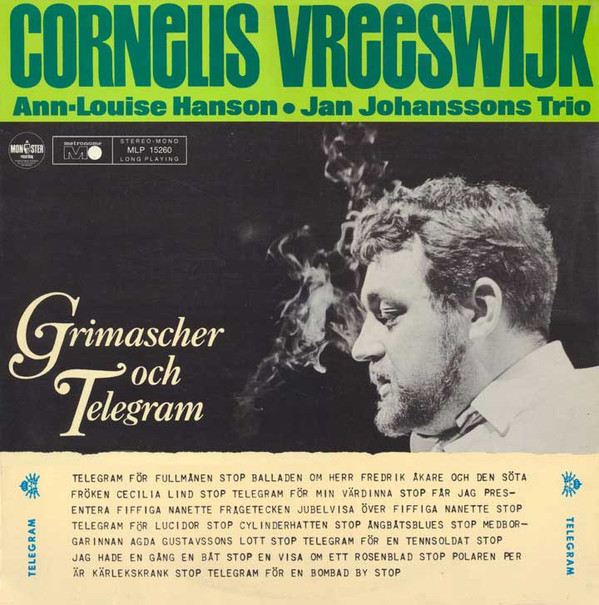 Cornelis Vreeswijk, Ann-Louise Hanson, Jan Johanssons Trio - Grimascher Och Telegram (LP, Album)
