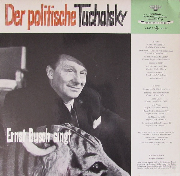 Ernst Busch - Der Politische Tucholsky (LP, Album, Mono)