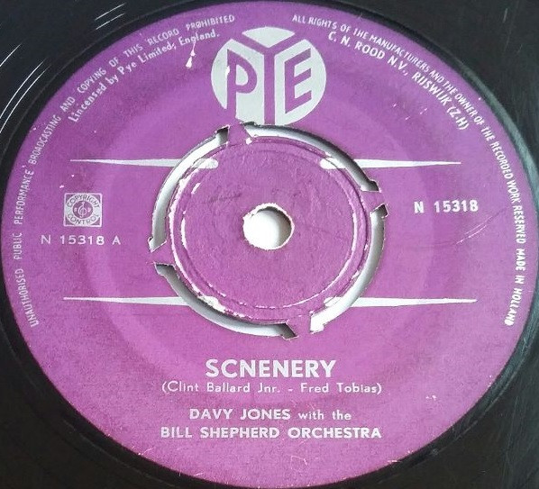 Davy Jones (6) - Scenery (7", Single)