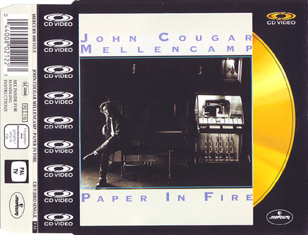 John Cougar Mellencamp - Paper In Fire (CDV, 5", Single, PAL)