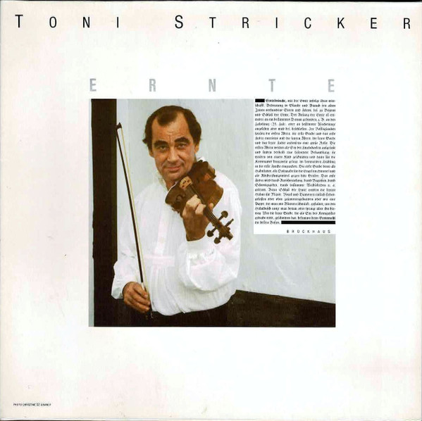 Toni Stricker - Ernte (LP, Album)