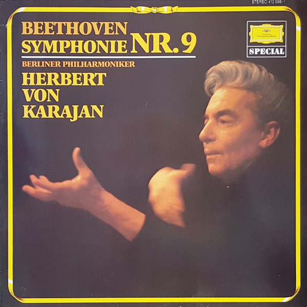 Beethoven* - Herbert Von Karajan, Berliner Philharmoniker - Symphonie Nr. 9 (LP, Album, RE)