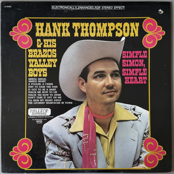 Hank Thompson And His Brazos Valley Boys - Simple Simon, Simple Heart (LP, Album, RE)