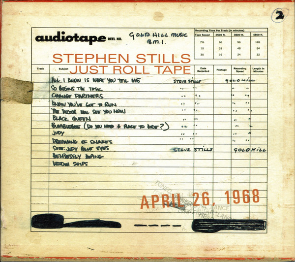 Stephen Stills - Just Roll Tape April 26 1968 (CD, Gat)