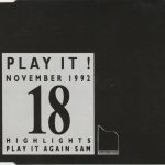 Various - Play It! - November 1992: 18 Highlights  (CD, Comp)