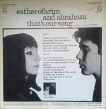 Esther Ofarim And Abraham* - That's Our Song (LP, Album) - Afbeelding 2