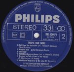 Esther Ofarim And Abraham* - That's Our Song (LP, Album) - Afbeelding 4