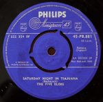 The Five Blobs - The Blob (7", Single) - Afbeelding 2