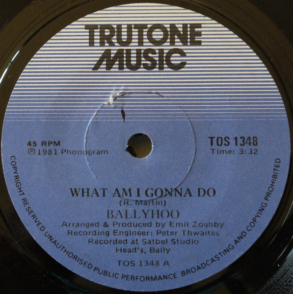 Ballyhoo (2) - What Am I Gonna Do (7", Single)