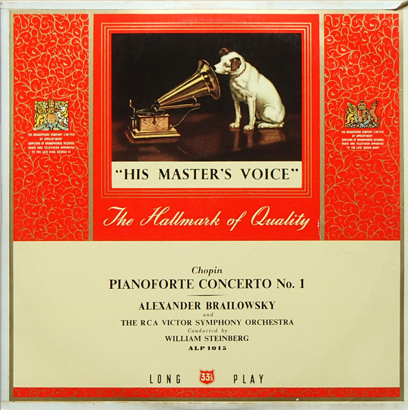 Chopin*, Alexander Brailowsky, The RCA Victor Symphony Orchestra*, William Steinberg - Pianoforte Concerto No. 1 (LP, Album)