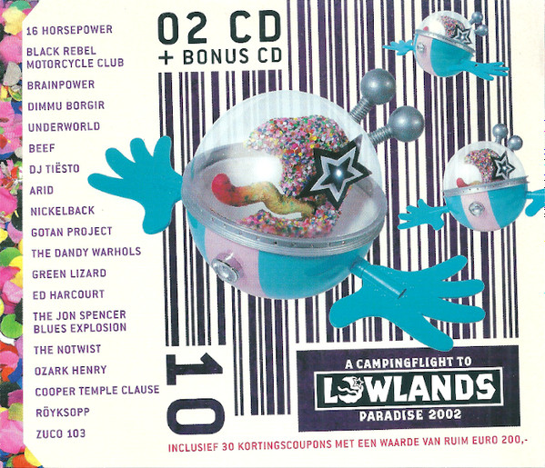 Various - A Campingflight To Lowlands Paradise 2002 (3xCD, Comp, Promo)