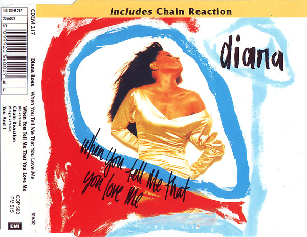 Diana Ross - When You Tell Me That You Love Me (CD, Maxi)