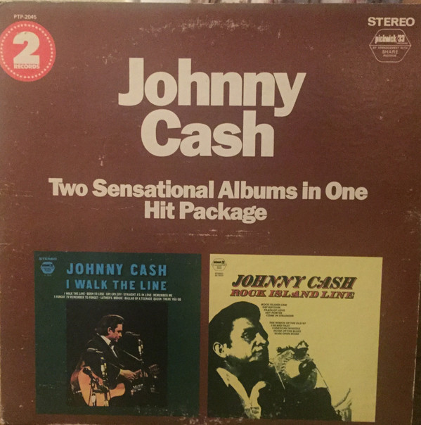 Johnny Cash - I Walk The Line / Rock Island Line  (2xLP, Comp, Gat)