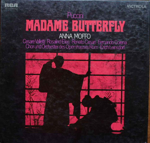 Puccini* - Moffo* - Valletti* - Elias* - Cesari* - Corena* / Leinsdorf* - Madame Butterfly (3xLP + Box)
